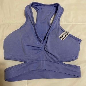 Medium alphalete purple sports bra